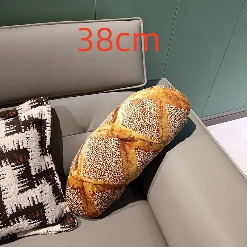 Simulasi Bantal Raksasa Kawaii Roti Besar Boneka Bantal Mewah Mainan Bantal Makanan Lucu Lembut untuk Anak-anak Hadiah Ulang Tahun Natal Anak-anak