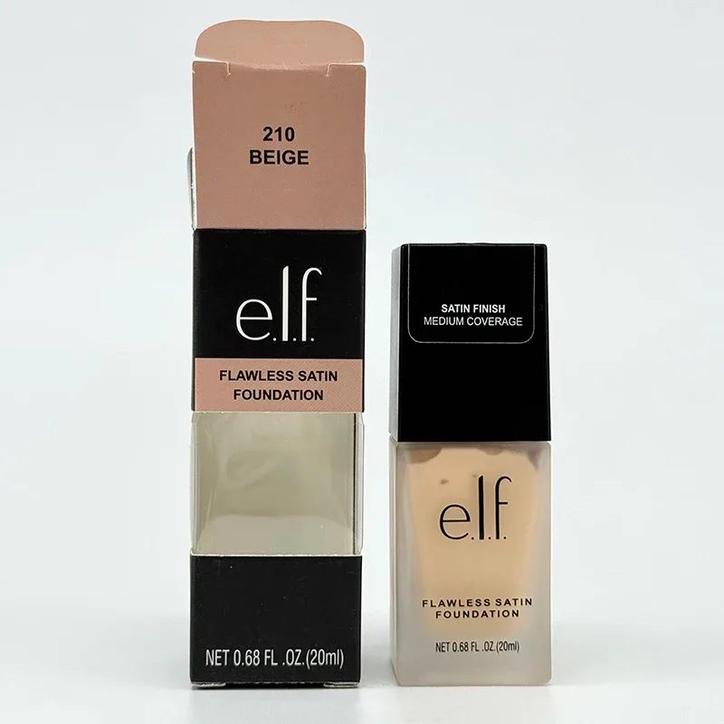 Elf Full Coverage Liquid Foundation Naturally Covers Flaws Cosmetics Flawless Satin Liquid Foundation Lasting Oil Control Makeup