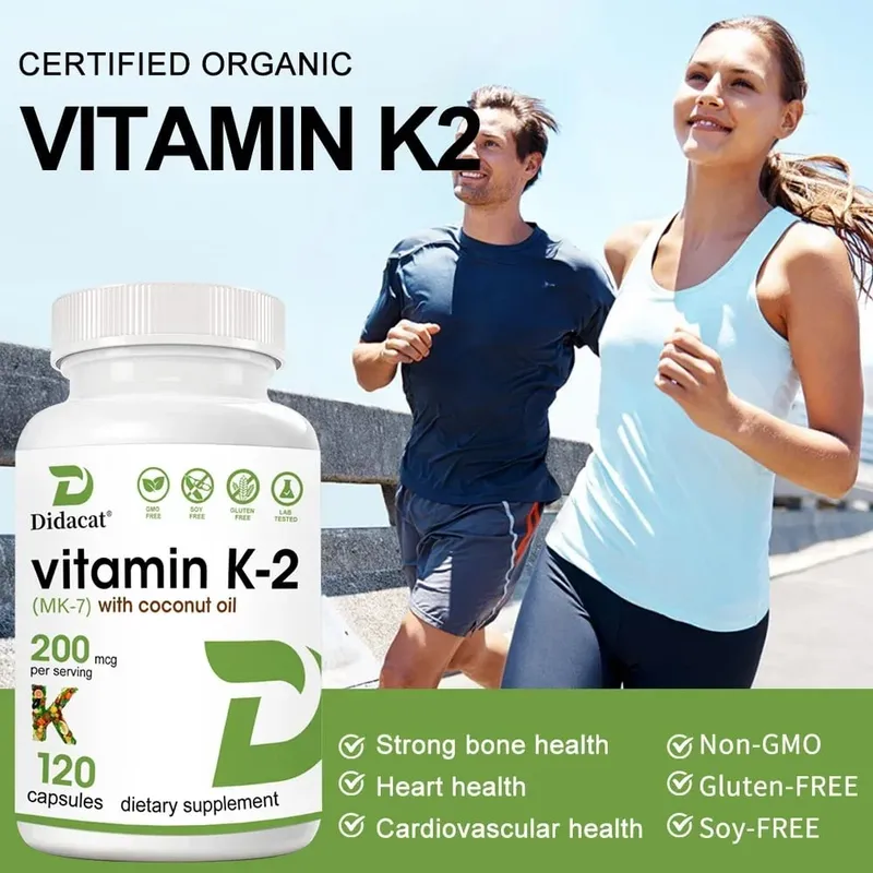 Vitamin K2 (MK-7) 200mcg Softgels Easily Absorbed Vitamin K Supplement - Bone Joint & Immune Support - Non-GMO Certified
