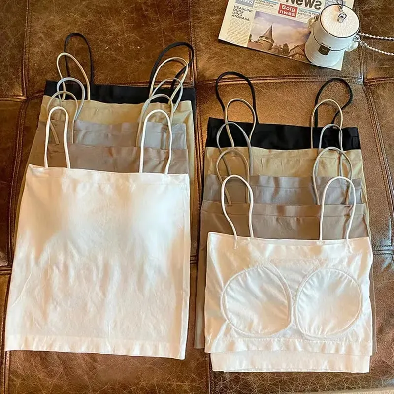 Base Layer Csole Women Summer Inner Wear with Chest Pad One oulder Design Unique Outerwear Beautiful Ba Tube Top