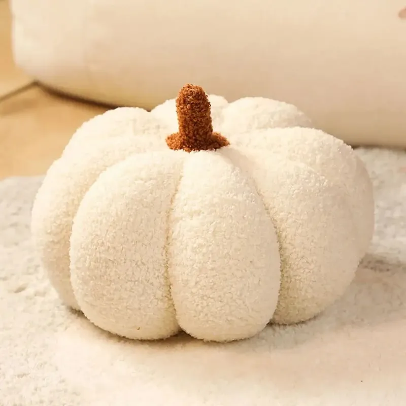 New Cotton Stuffed Pumpkin Pillow Cute Soft Pumpkin Plush Pillow Simulated Pumpkin Soft Back Cushion
