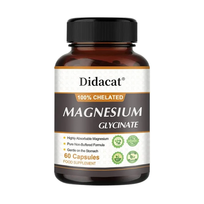 Magnesium Glycine 500mg - Supports Muscle Function Improves Sleep Quality Supports Cardiovascular and Metabolic Health