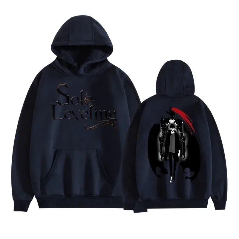 Anime Solo Leveling Sung Jin Woo Graphic Print Hooded Men Women High Quality Hoodies Oversized Sweatshirt Harajuku Streetwear