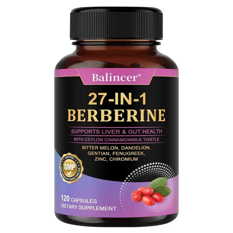 Berberine with Ceylon Cinnamon Capsule Antioxidant Immune System Health and Gastroenteric Function Supports Heart Health