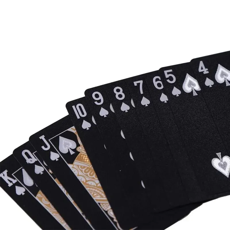 Black Golden Silver Skull Playing Card Game Card Group Waterproof Poker Suit Magic Dmagic Package Board Game Gift Collection — image 5