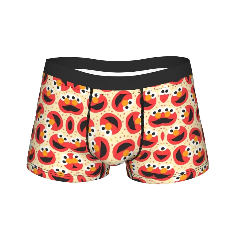 S-Sesames Streets Tango Elmo & Grover Pakaian Dalam Pria Celana Pendek Celana Lucu Boxershorts Bea Cukai Kualitas Kebesaran Celana Dalam