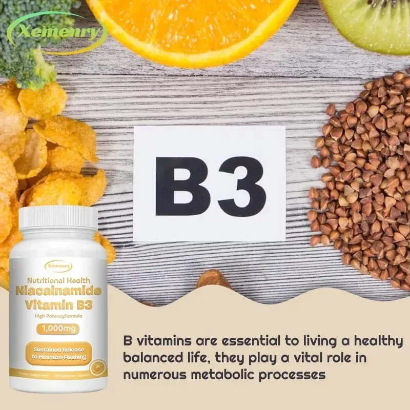 Niacinamide Vitamin B3 1 000 Mg - Dietary Supplement Non-GMO