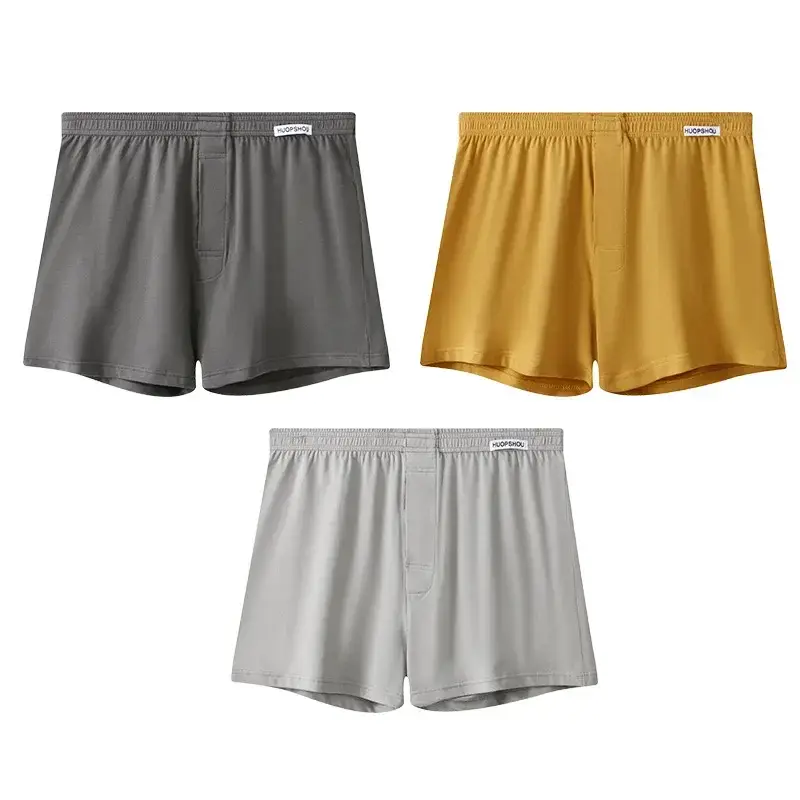 Men's Panties Cotton Loose Boxer Shorts Soft Moisture-Wicking Jersey Underwear Plus Size Lounge Summer Stretch Sleep Arrow Pant