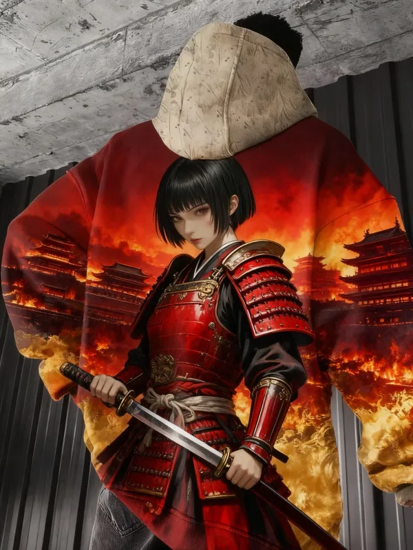 2026 Hot Anime meisje terug patroon Sweatshirt Casual Lange Mouw Capuchon 3D Afdrukken Top Fashion Oversized heren Hoodies