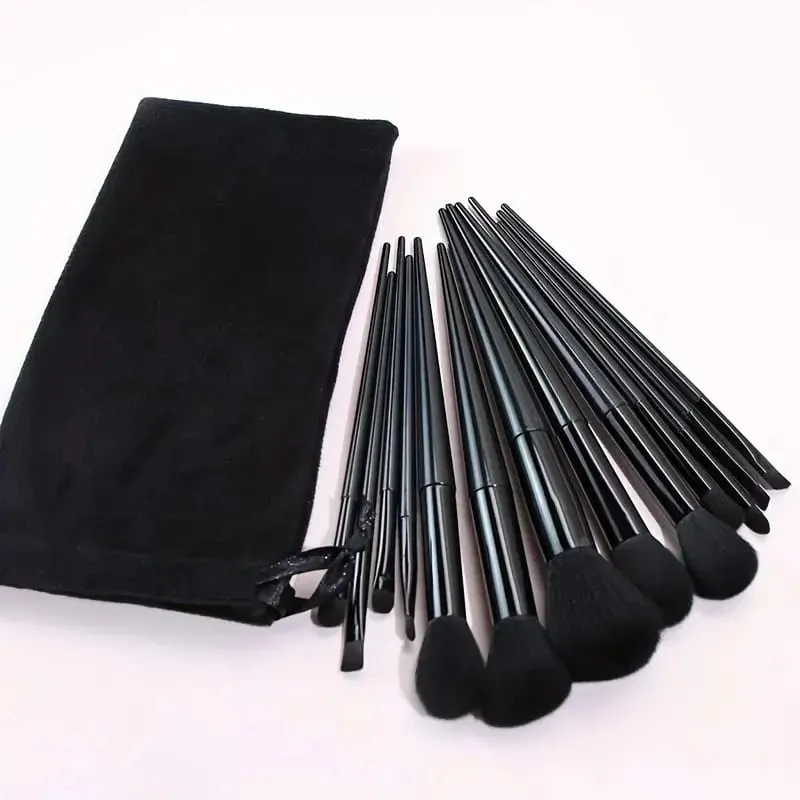13PCS Black Makeup Brushes Set Powder Foundation Blush Kabuki Blending Makeup Beauty Tools Brochas Maquillaje for Cosmetics
