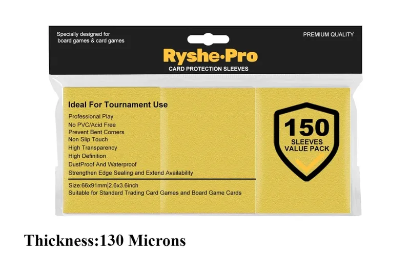 150Pcs Premium Card Sleeves 2.6"x3.6" Compatible with Standard Size Trading Cards for MTG Pokemon TCG Baseball Card Sport Cards — image 11