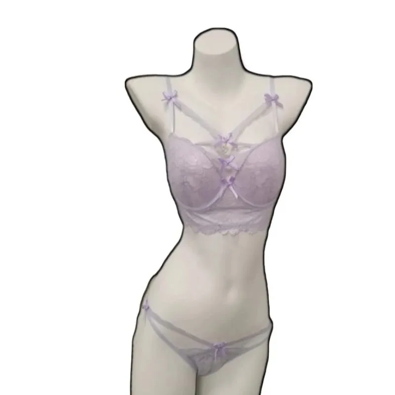 Magic Bust Boost Reggiseno in pizzo Decorazione con pendente a cuore Allure sexy Intimo donna Push‑Up Lingerie S‑XL Taglia 32‑38AB Coppe