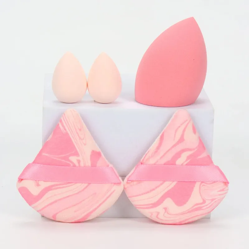 5Pcs Professional Makeup Sponge Set - Soft Gentle Multi-Purpose Tools for Perfect Foundation Powder and Blush Application