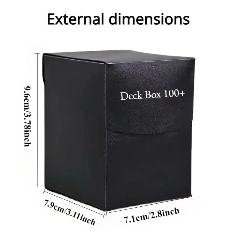 Deck Trading Cards Box for 100+ Game Baseball Card Storage Box Playing Card Carrying Case for Family Party Games Supplies