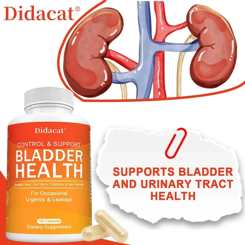 Bladder Control - with Cranberry Pumpkin Seed Extract - Urinary Tract Health Supports Healthy Urination - 120 Capsules