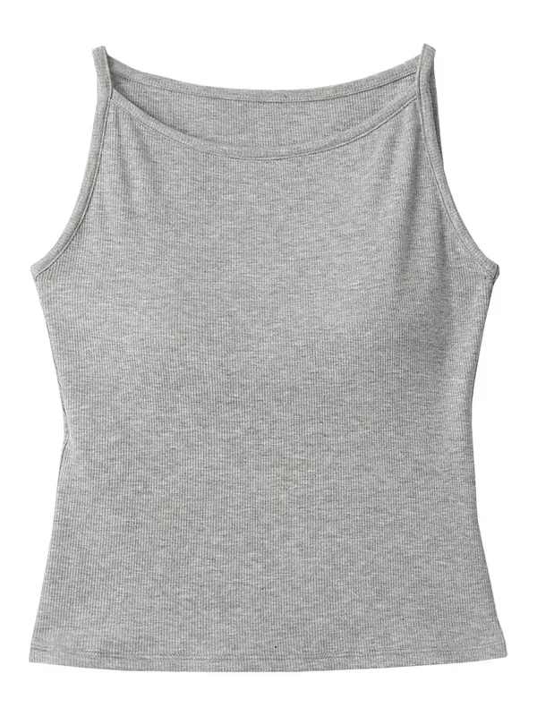 VEN Women Bottom Tees Solid New Slim Micro Elastic Tanks with Chest Cushion Ladies Camis Vest for Girl Summer 2026