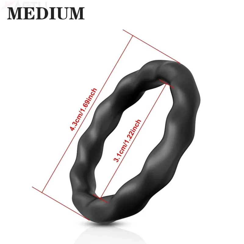 Silicone Cock Ring Penis Ring Enlarger Erection Ejaculation Delay Enhancing Soft Long Lasting Stronger Adult Sex Toy for Men — image 13