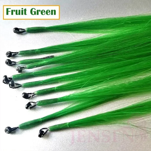 8D Natural Hair Extensions Human Hair 10pcs 0.5g/s Micro Ring 18Inch Micro Link Hair Loop Extension For Women variety of color