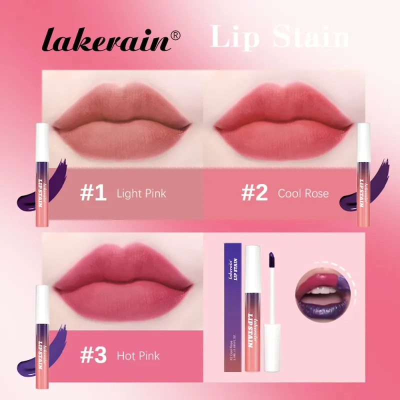 Lakerain Lip Gloss Peel and Stick Set Pink Lip Gloss Transfer Resistant Long-lasting Waterproof Natural Lip Gloss For Women — image 6