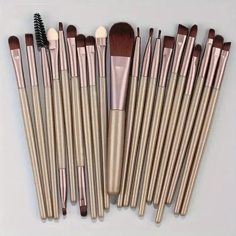 20PCS Makeup Brushes Set for Cosmetics Foundation Blush Powder Eyeshadow Kabuki Blending Brush With Powder Puff Beauty Tools