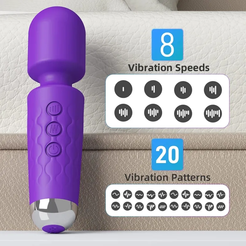 Magic-Wand Dildo Powerful AV Vibrator 20 Speeds for Women Nipple G Spot Clitoris Stimulator Female Masturbation Adult Sex Toys