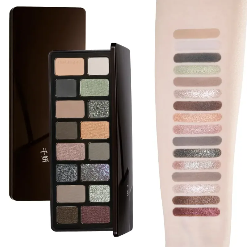 Cheeryep Aauthcntice Sell Qianyan 16 Color EyeShadow Palette Pink Brown Cowboy Blue Multicolor Matte Pearl Smoky Eye Makeup