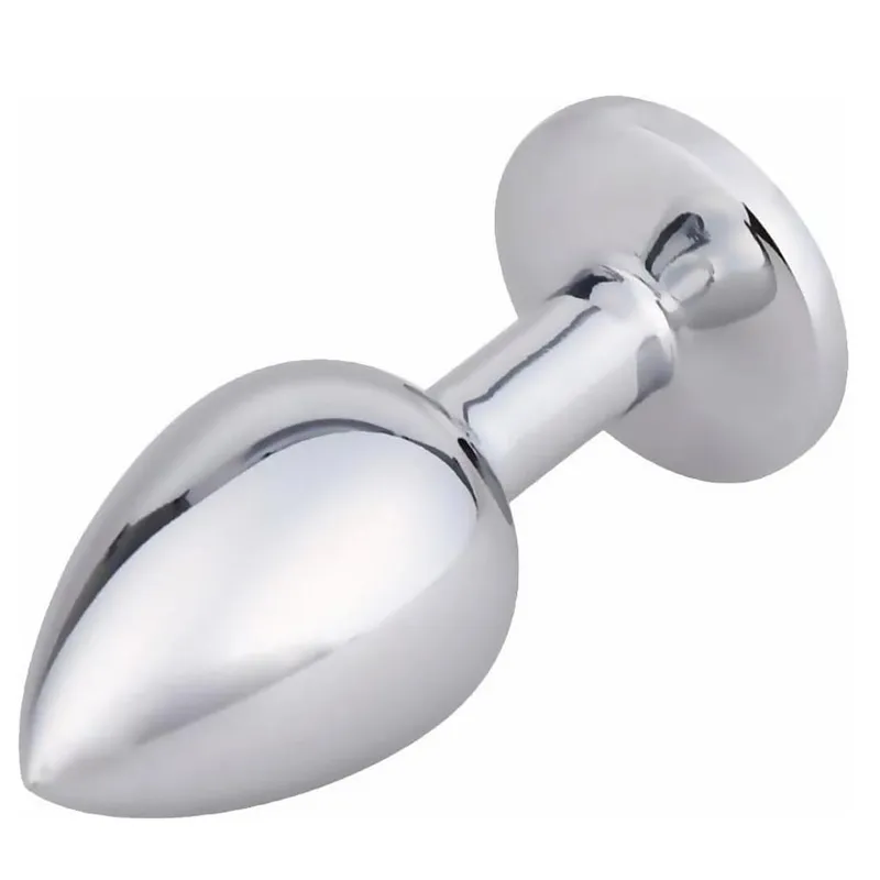 Luxury Metal Anal Plug Set Jewel Butt Trainer Kit Mga Pang-adultong Laruan para sa Mga Lalaki Babae Mga Mag-asawa Mga Beginners Mga Regalo sa Seks Malaki Katamtaman Maliit na Pink