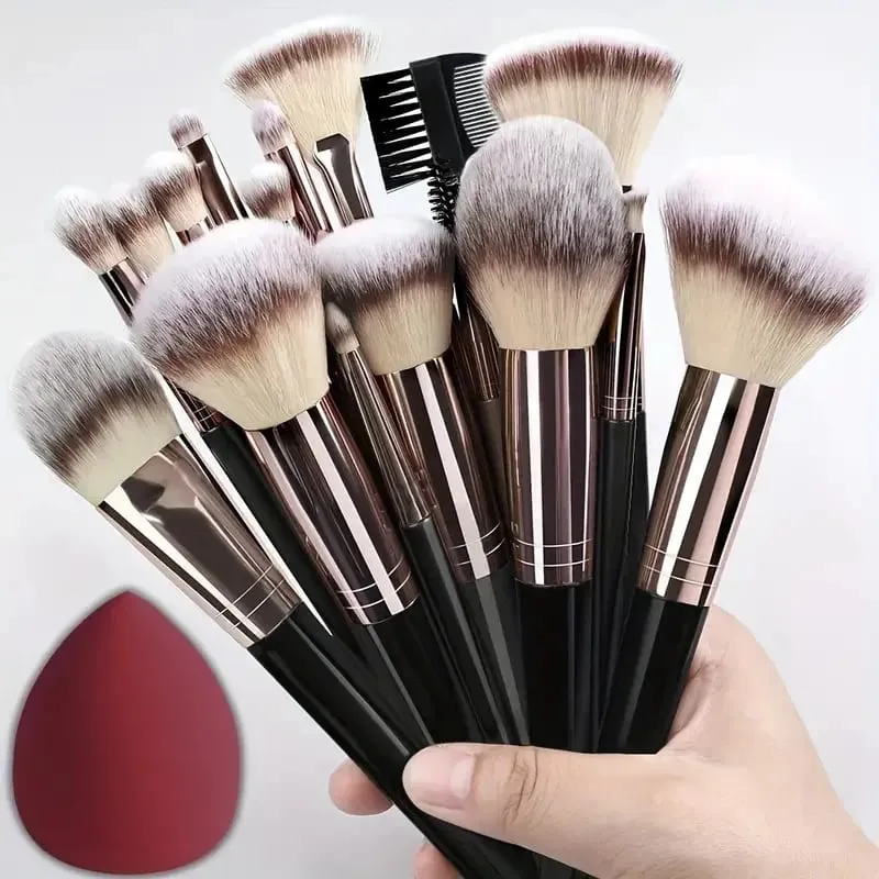 Professional 3/20PCS Makeup Brushes Set Soft Fluffy Eyeshadow Foundation Concealer Blending Blush Brush Kabuki Women Beauty Tool — image 1
