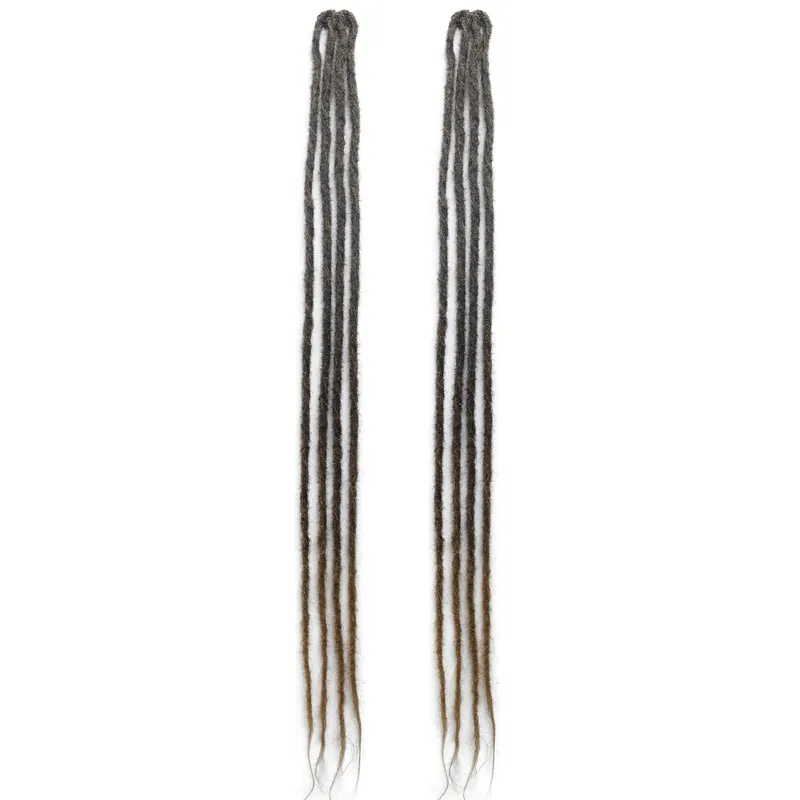 2Pcs Clip in Braid Hair Extensions Wig Synthetic Dreadlock Hair Pieces Bohemian Hair Accessories For Women Daily/Party Use — image 9