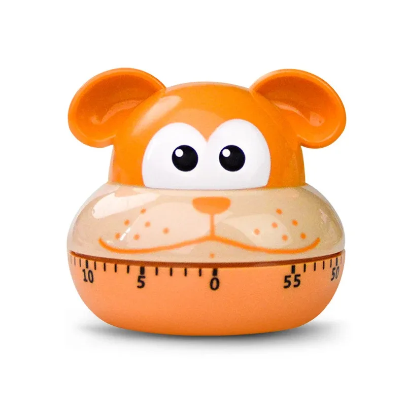 Mechanical Kitchen Timer with Cartoon Animal Pattern Cooking Alarm SCountdown Timer