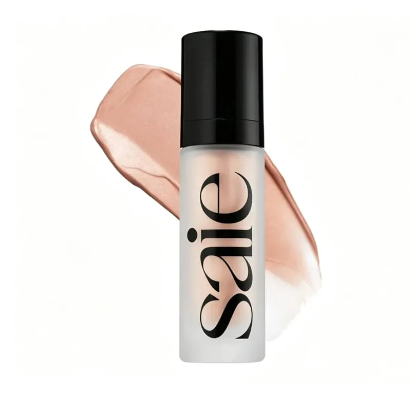 Saie Hydrating Dewy Liquid Blush Buildable Luminous Multi-Use Cheek & Lip Tint Suitable for All Skin Types Natural Facial Makeup