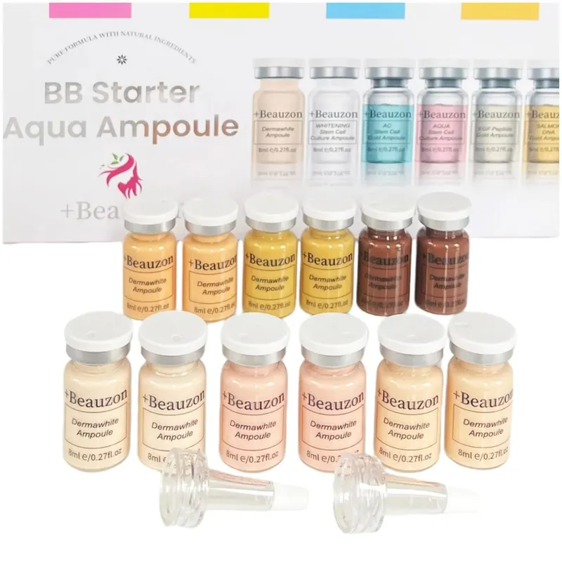 Beauzon BB Cream Hyaluronic Acid Facial Glow Serum Ampoule Essence Peptide Moisturizing Foundation Skin Rejuvenation Care Beauty