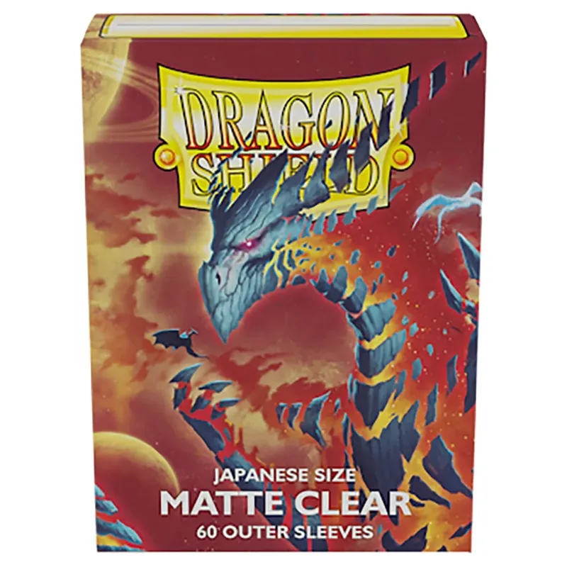 60PCS/BOX Matte Clear Japanese Size Dragon Shield Card Sleeves Used for YGO Game Cards Cover Perfect for YGO Game Card