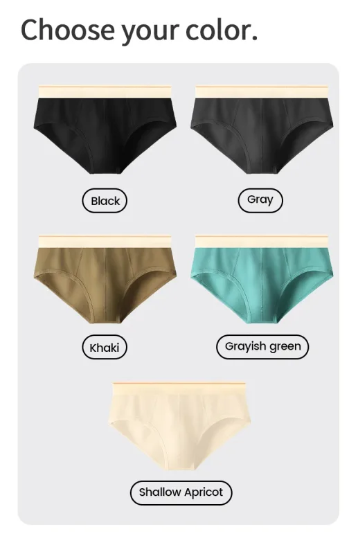 Men's pure cotton breathable and comfortable triangular underpants, mid-waist, skin-friendly and soft, teenagers' underpants — image 20