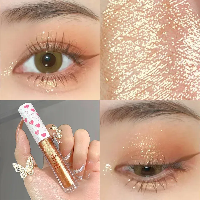 Liquid Eye Shadow Highlighter Water Proof Super Shiny Lasting Flakes Monochromatic Glitter Brighten Silkworm Makeup Maquillaje — image 12