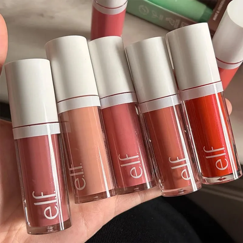 Elf Blush for Lips Cheeks Smooth Liquid Blush Two-ended Lipstick Lip Gloss Long-lasting Makeup Pink Primer for Pore Minimization — image 4