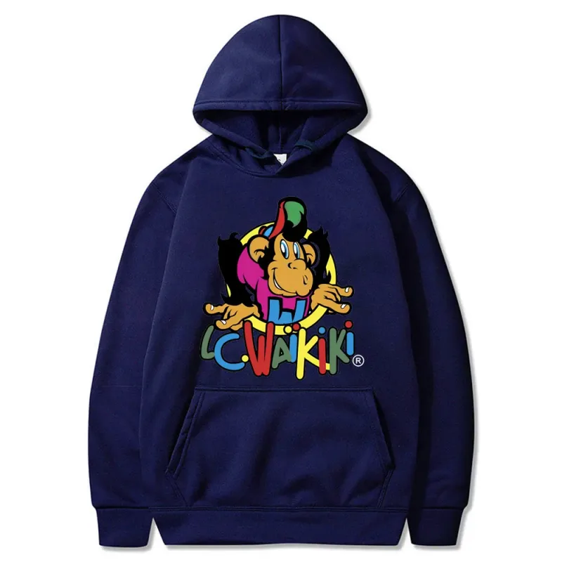 Lc Waikiki Monkey Merchandise Hoodie Men Women Fashion Brand Anime Sweatshirt Monkey Funny Graphic Print Hoodies Man Sweatshirts