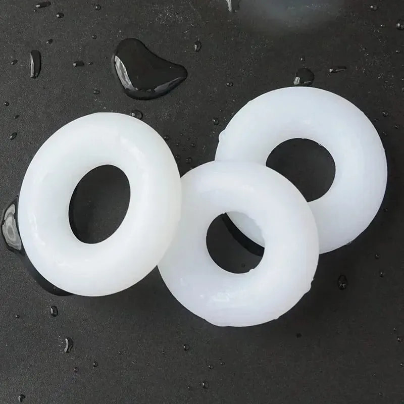 3 Pcs Soft Male Cock Rings Penis Erection Delay Ejaculation Testis Restraint Scrotum Ring Reusable Adult Sex Toys for Men — image 5