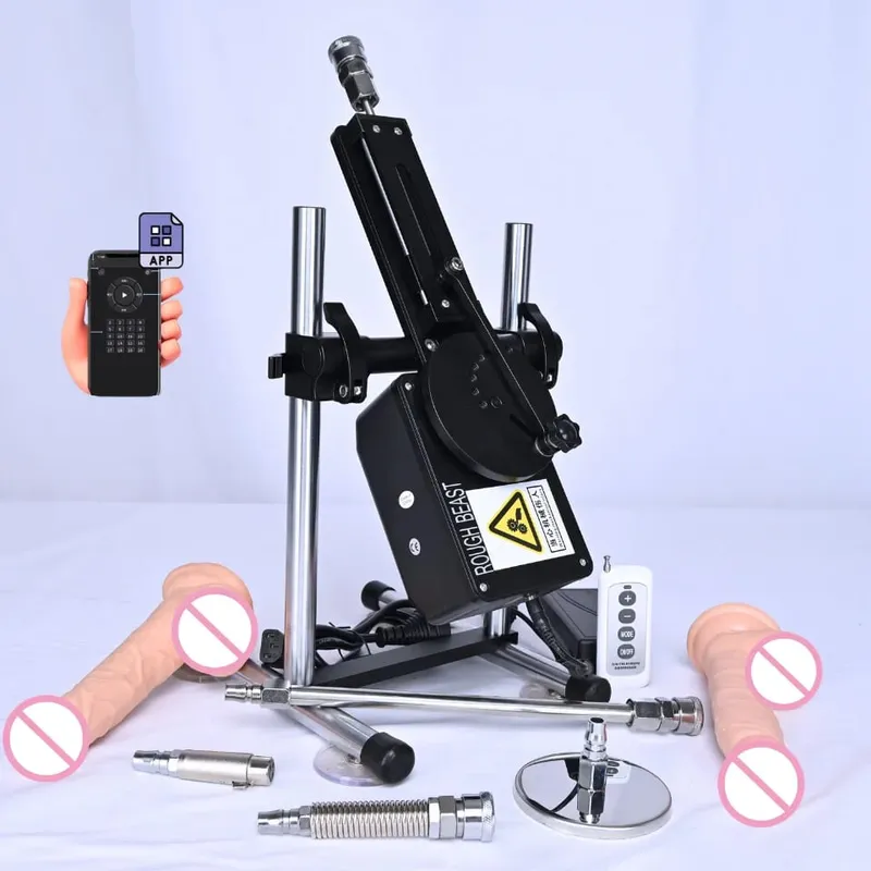 Rough Beast A5/A6 70W Sex Machine with APP Control Automatic Masturbation Dildo for Couples Women Men Adult Erotic Toys Sextoy