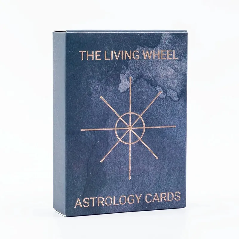 8.8*6.3cm The Living Wheel Astrology Cards A 55-Card Deck Tabletop Cards For Parties Precognition & Divinatio Board Playing Game