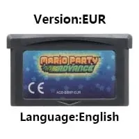 GBA Video Game Cartridge Console Card dDonkey Kong Mario Wario Series Kart Party for GBASP
