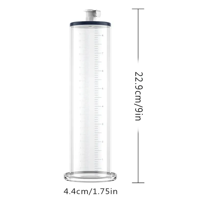 Acrylic Penis Pump Accessories Vacuum Penis Enlargement Device Masturbation Vacuum Pump Flange Pump Penis Cylinder Set Sex Toys