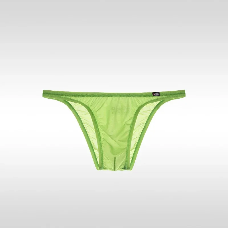 Men's Underwear Sexy Low-Waisted Ice Silk Ultra-Thin Silky Japanese Small Triangle Pants One-Piece