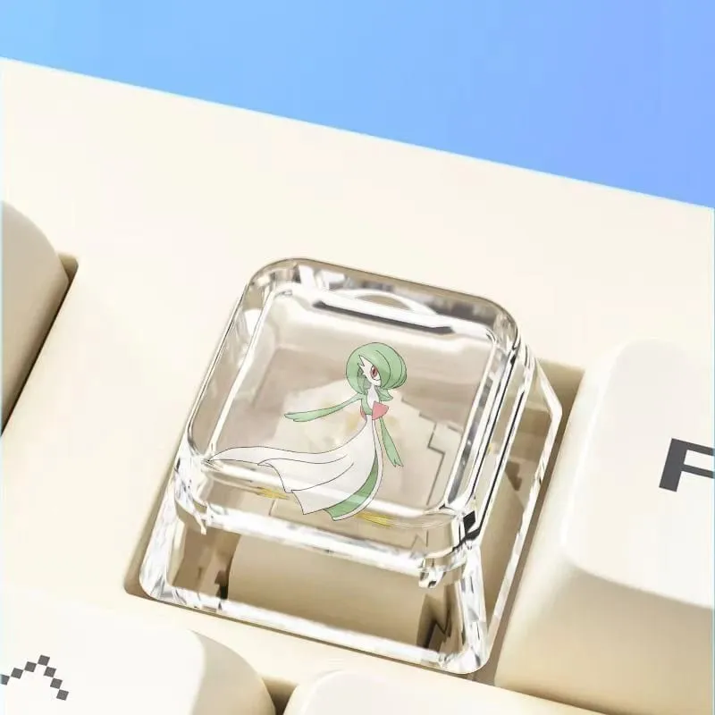 Cross mechanical keyboard personalized anime keycap single Charmeleon Blastoise Eevee transparent cartoon keycap — image 12