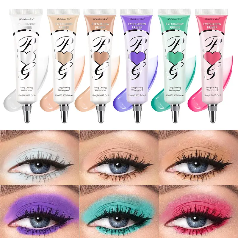 White Dark Matte Eye Shadow Primer Suitable for Oily Eyelid Eye Makeup Base Waterproof and Stain Resistant Durable Cream Liquid