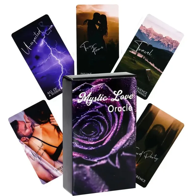 10.3*6cm Mystic Love Oracle Deck 79 Pcs Cards LOVE ORACLE Deck Tarot Deck Twin Flame Deck Messages
