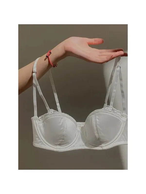 Ensemble de Lingerie française demi-tasse pour femmes, sous-vêtements doux, push-up, fines bretelles, sous-vêtements légers, soutien-gorge d'été, 32-38AB — image 14