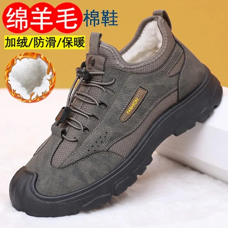 Men Winter Snow Boots New Fleece Lined W