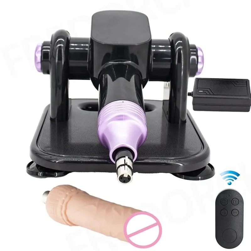 120W Sexmaschine Starke Leistung Turbogetriebe Masturbation Liebesmaschine V-U-Lock Vibrator Sexmaschine mit Dildo