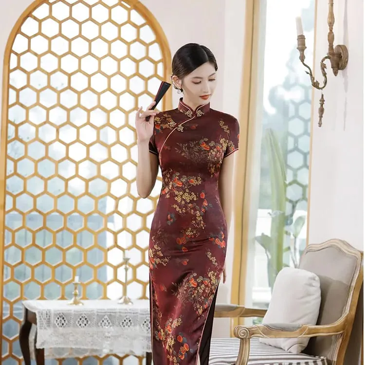 Roupas de moda festa vintage casual verão elegante tradicional chinês roupas cheongsams vestido chinês qipao estilo étnico